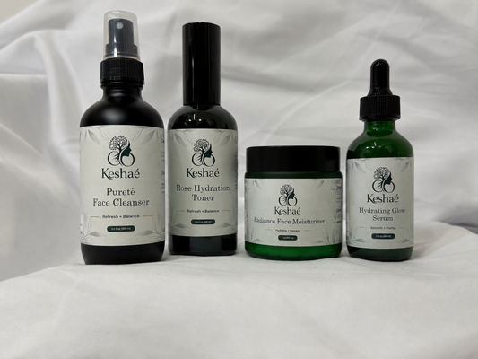 Keshaé Face Glow Ritual – Complete 4-Step Set