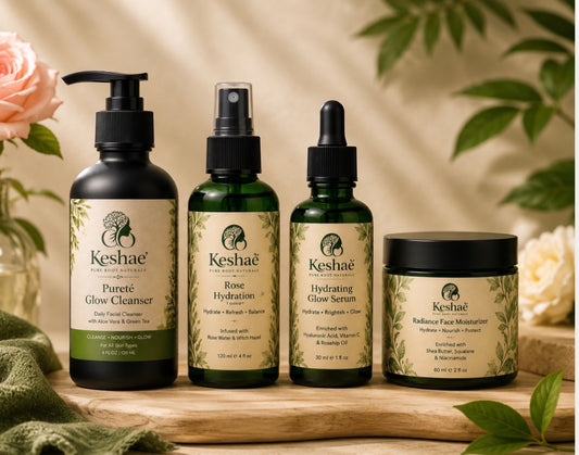Keshaé Face Glow Ritual – Complete 4-Step Set